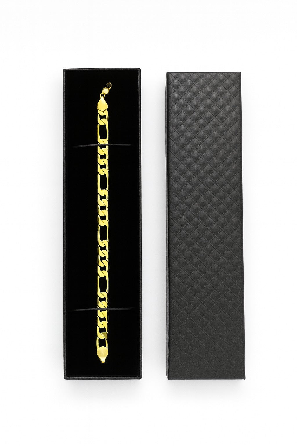 Złota Bransoletka FIGARO - 21 cm.